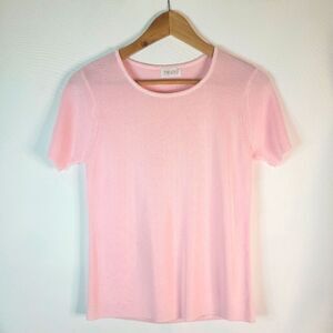 Pineapple 100% Silk Pale Pink Knitted Top